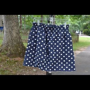 J Crew Paperbag Skirt Polka Dot